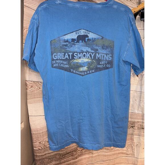 GREAT SMOKEY MOUNTAINS COMFORT COLORS shirts size Medium M - Picture 1 of 4
